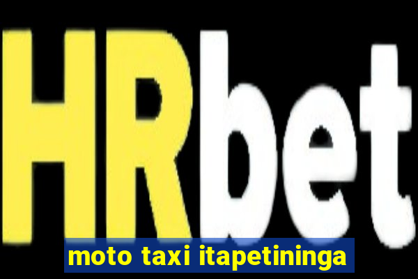 moto taxi itapetininga